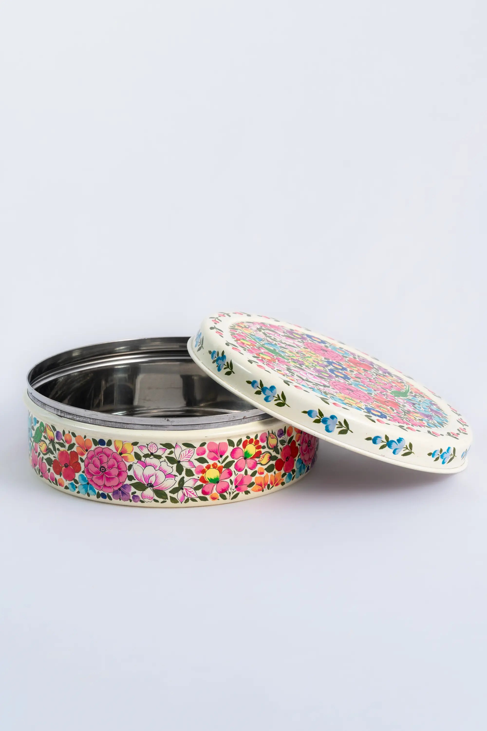 Cookie tin enamel dabba (big)