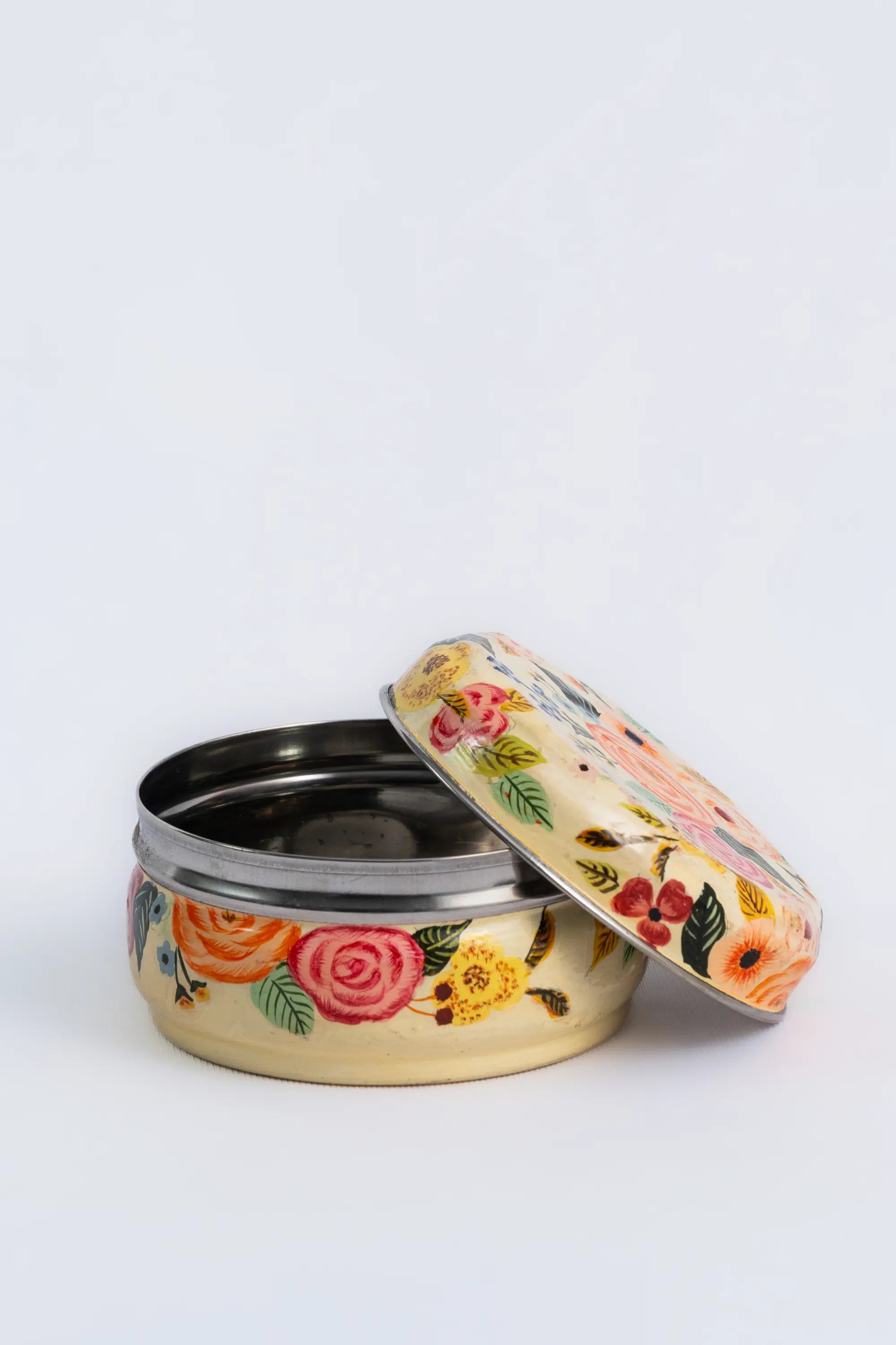 Cookie tin enamel dabba (small)