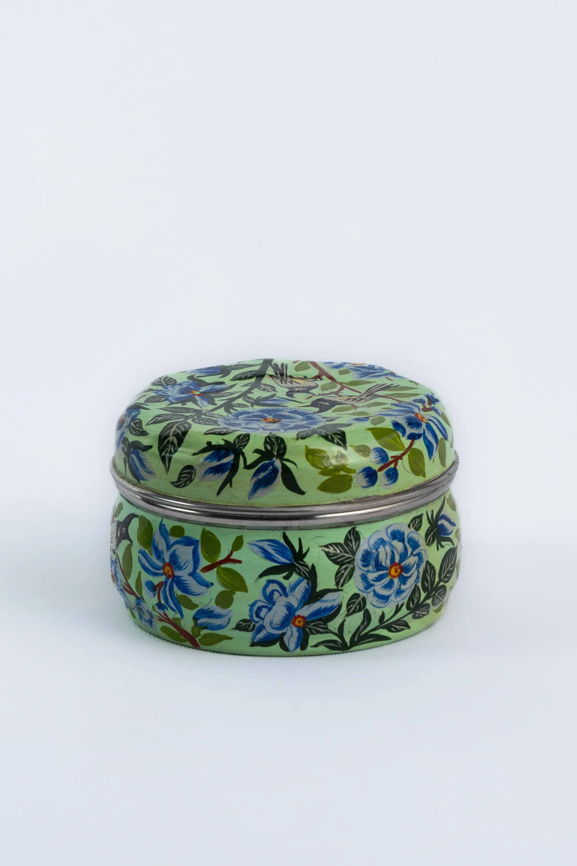 Cookie tin enamel dabba (small)