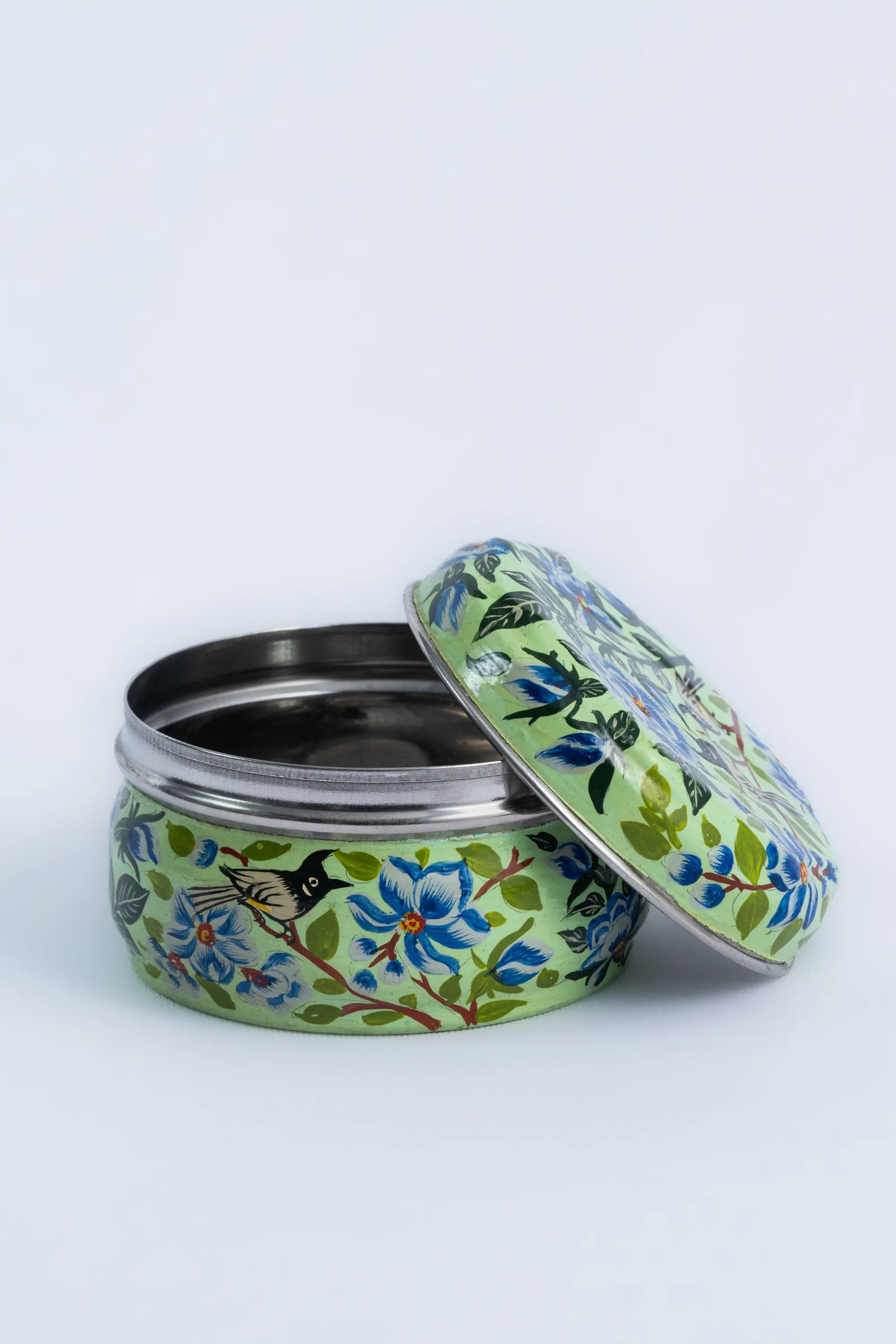Cookie tin enamel dabba (small)